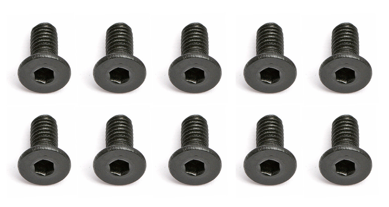 Team Associated 2.5x0.45x6mm Flat Head Hex Screw (10)