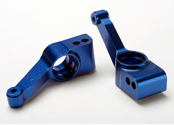 Traxxas 1952X Rear Stub Axle Carriers (Blue) (2)