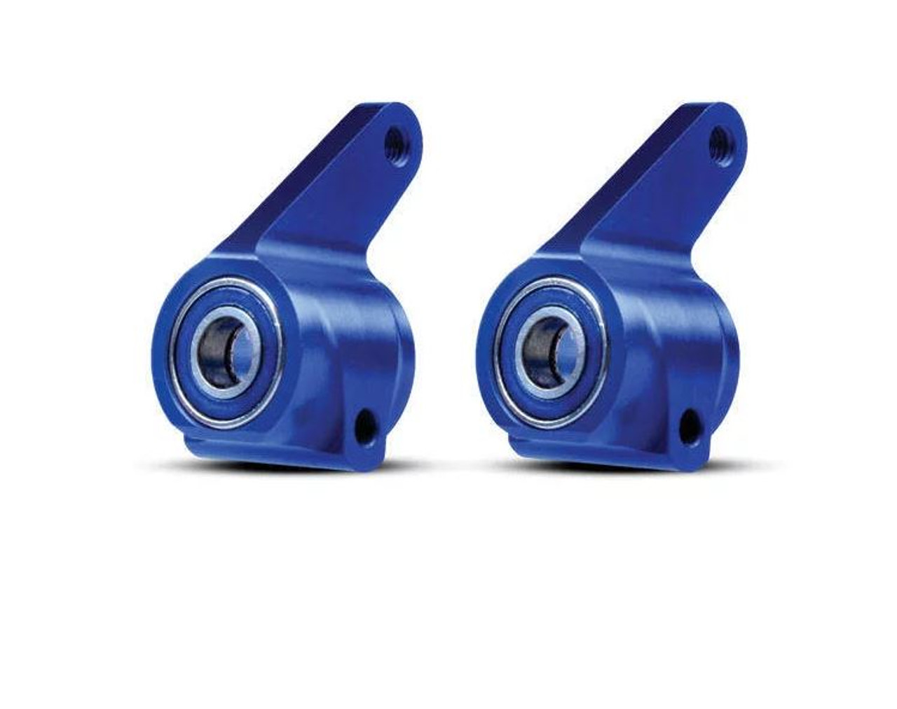 Traxxas 3636A Aluminum Steering Blocks w/Ball Bearings (Blue) (2)