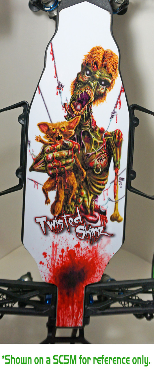Twisted Skinz 1212 "Hooked" 9 mil Chassis Protector (Associated B5M)