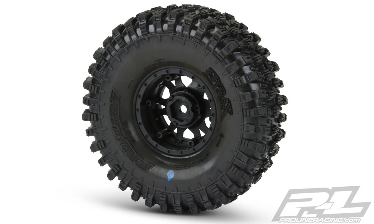 Proline 10128-13 Hyrax 1.9 G8 Mounted Impulse Wheels, Black/Silver