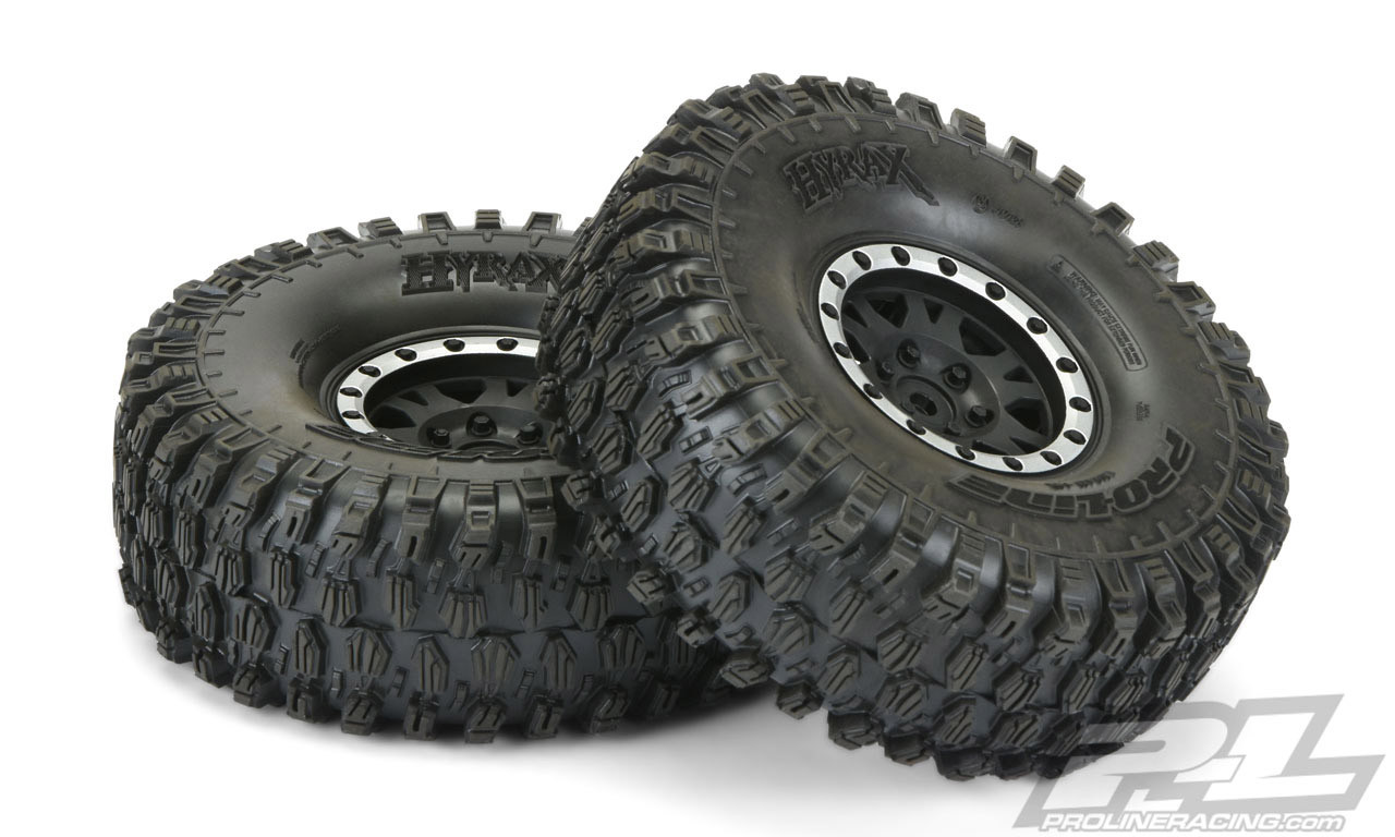 Proline 10128-13 Hyrax 1.9 G8 Mounted Impulse Wheels, Black/Silver