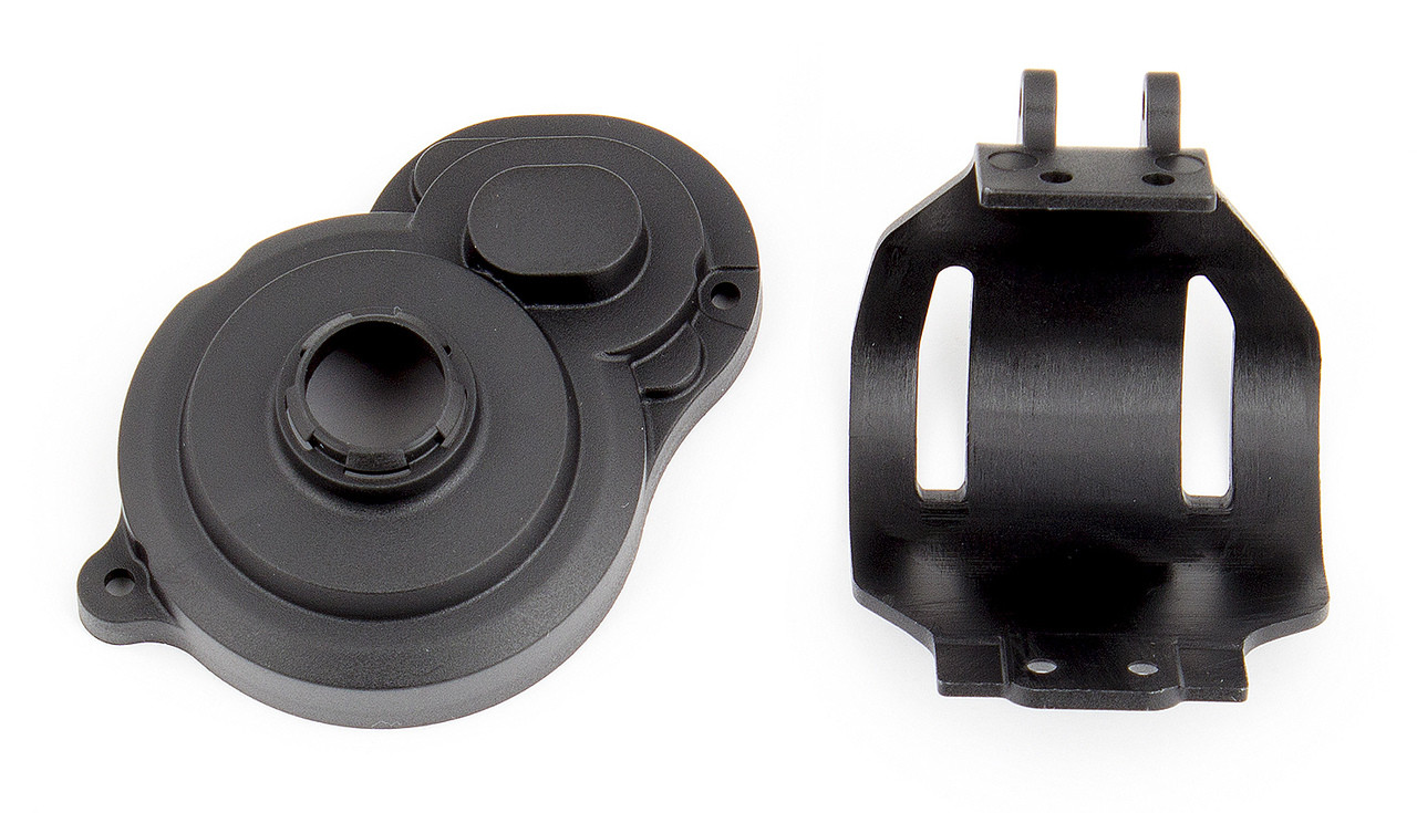 K.ei Team Associated 91431 Gear Cover & Motor Guard (Black) (ASC91431)