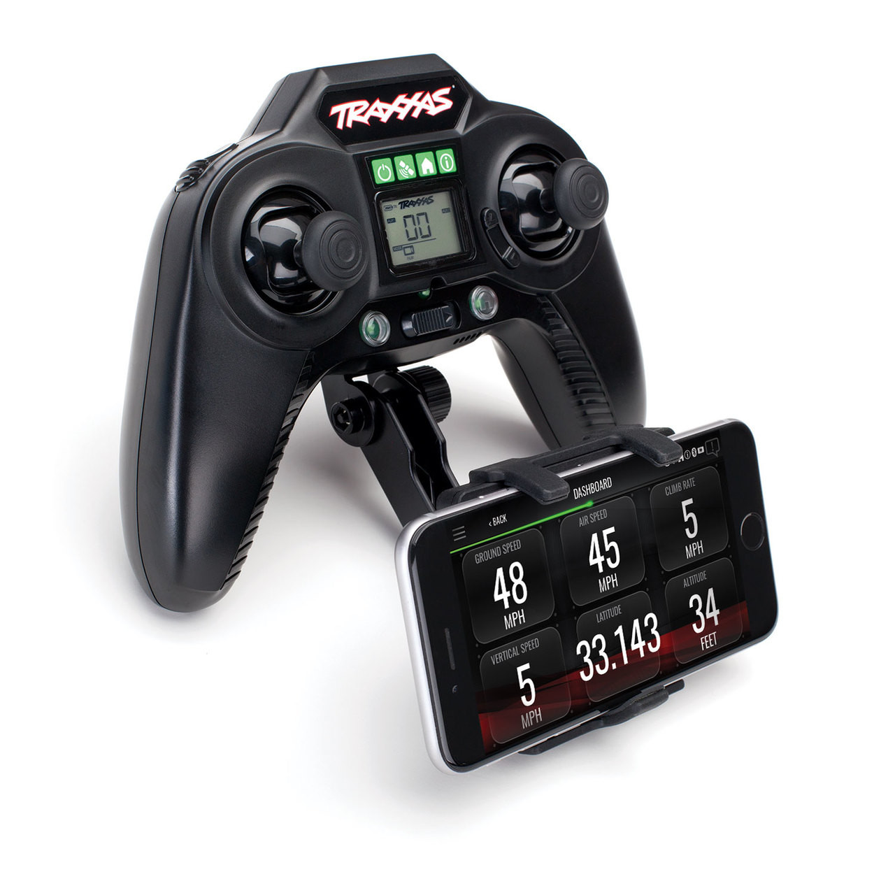 Traxxas 6532 Transmitter Phone Mount, Fits TQI and Aton (TRA6532)