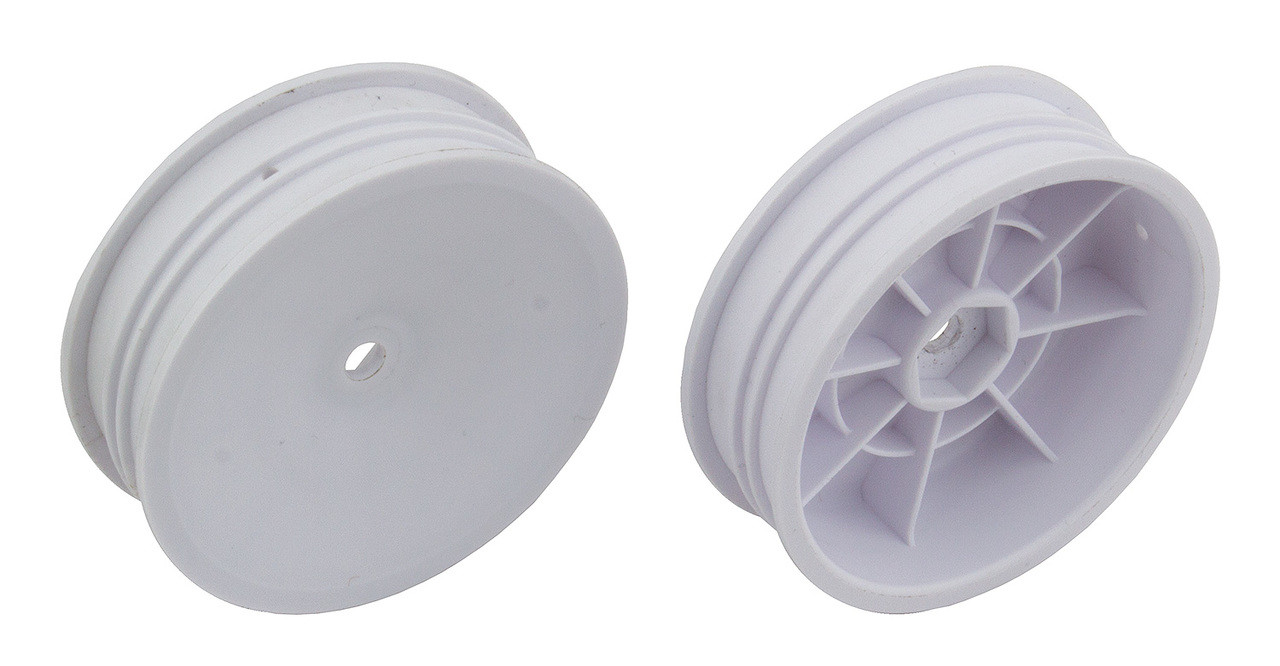 Team Associated 91757 12mm Hex 2.2" "Slim" Front Buggy Wheels (2) (B6) (White)