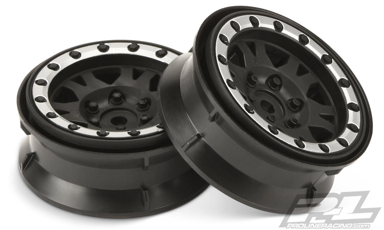 Pro-Line 2769-13 Impulse 1.9" Bead-Loc Wheels (Black/Silver) (2)