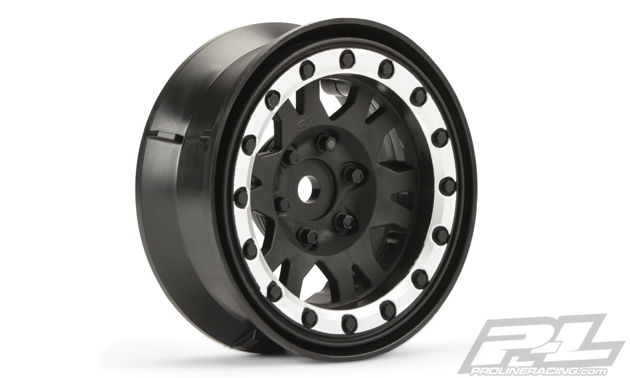 Pro-Line 2769-13 Impulse 1.9" Bead-Loc Wheels (Black/Silver) (2)