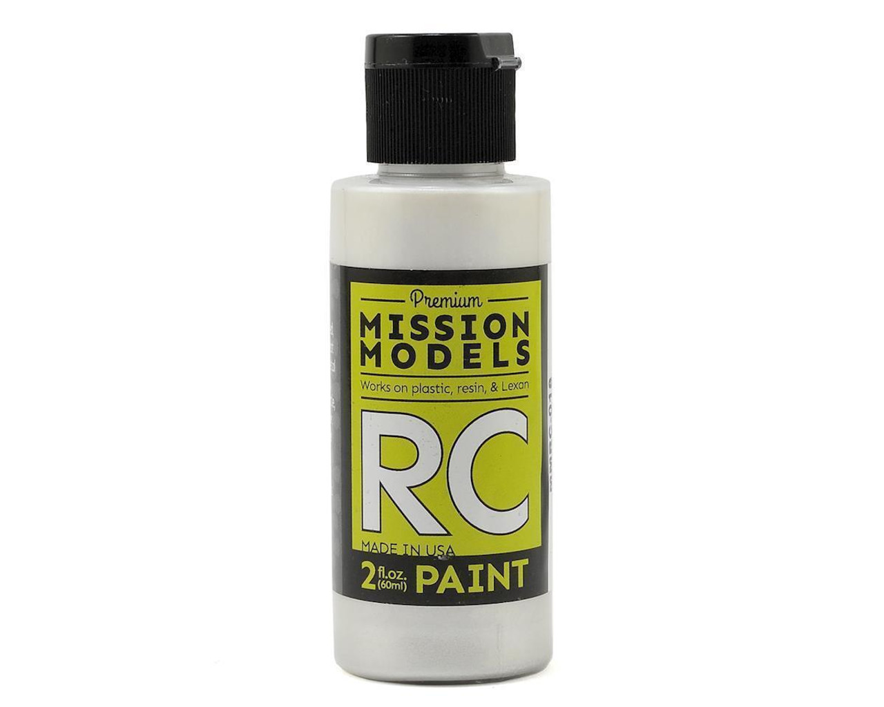Mission Models RC018 Pearl White Acrylic Lexan Body Paint (2oz)