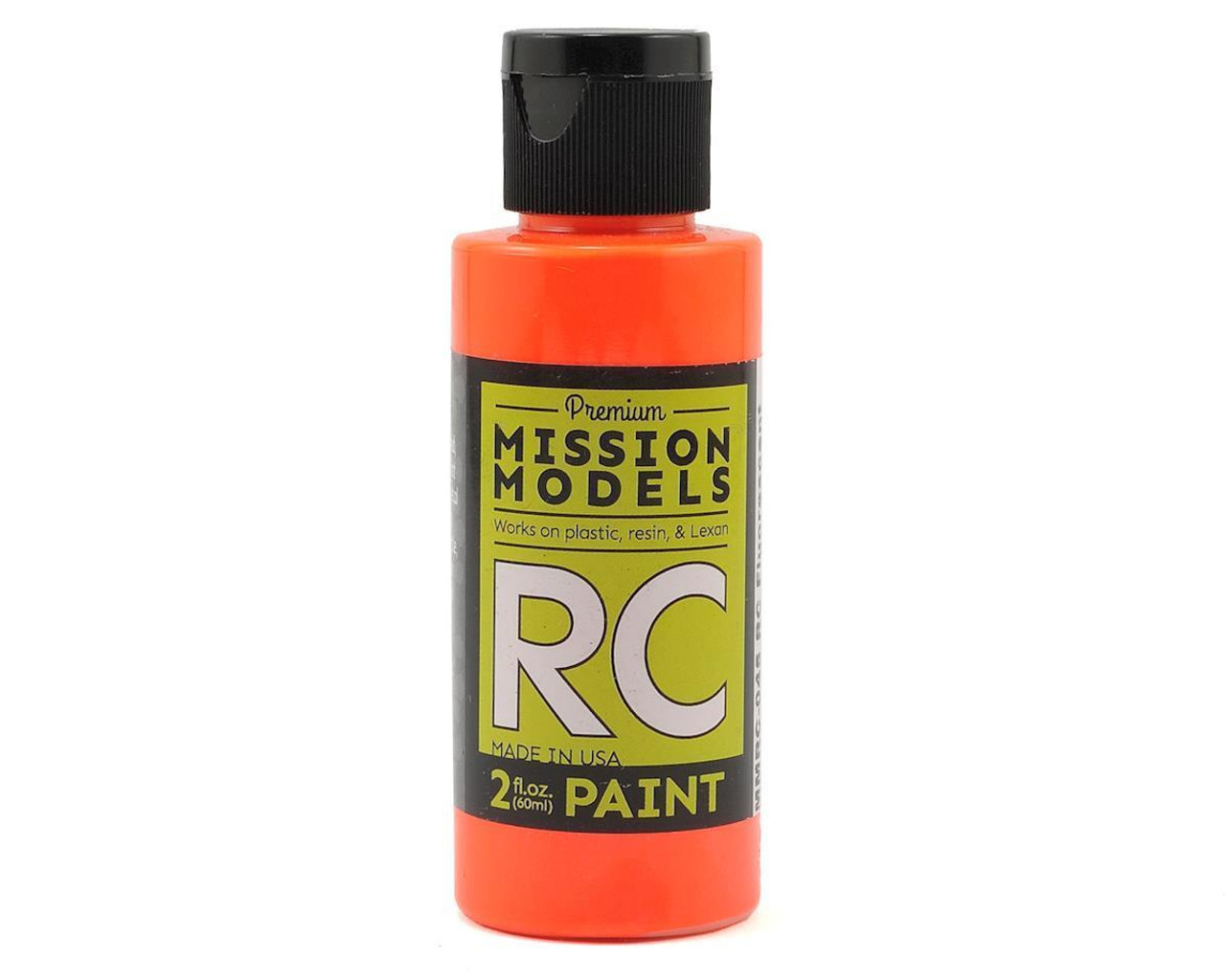 Mission Models RC045 Fluorescent Racing Orange Acrylic Lexan Body Paint (2oz)