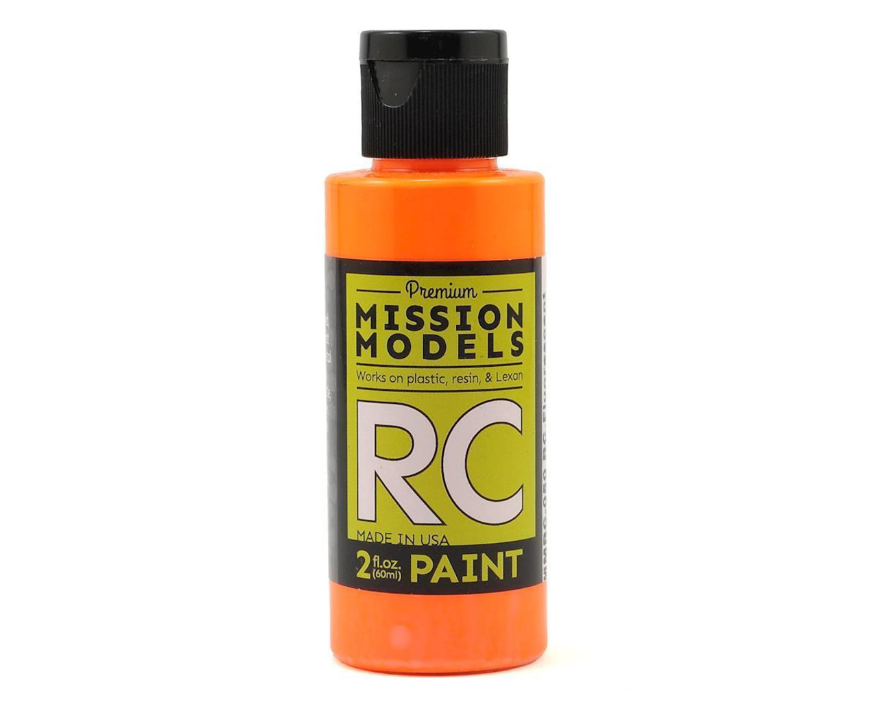 Mission Models RC050 Fluorescent Racing Bright Orange Acrylic Lexan Body Paint (2oz)