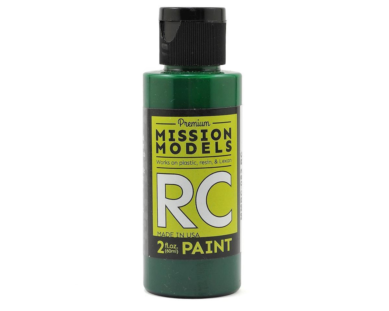 Mission Models RC052 Translucent Green Acrylic Lexan Body Paint (2oz)