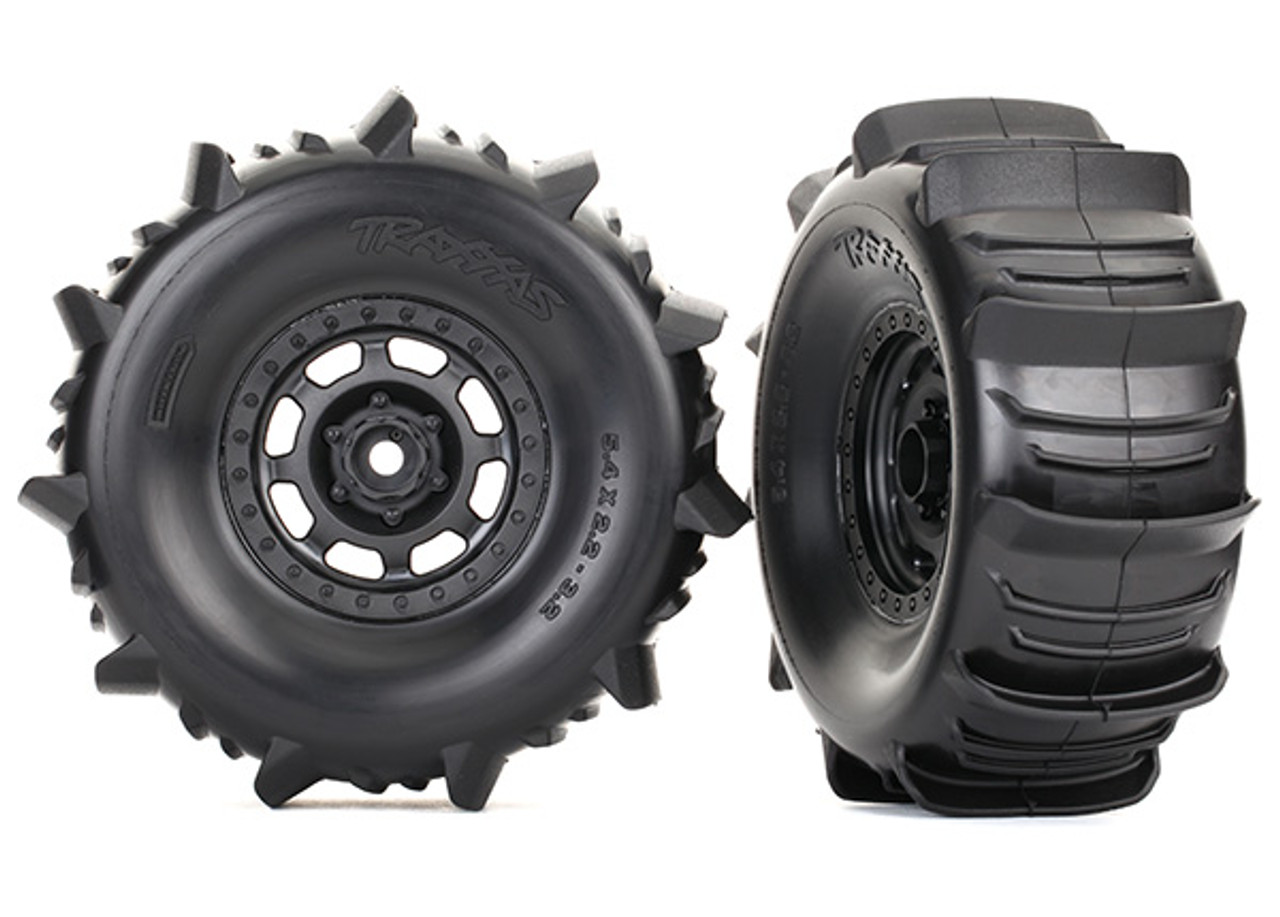 Traxxas 8475 Paddle Tires and Wheels, Desert Racer