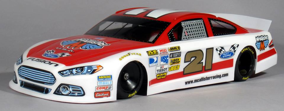 McAllister Racing #293UL 1/10 Gen 6 Fusion Ultralight Body w