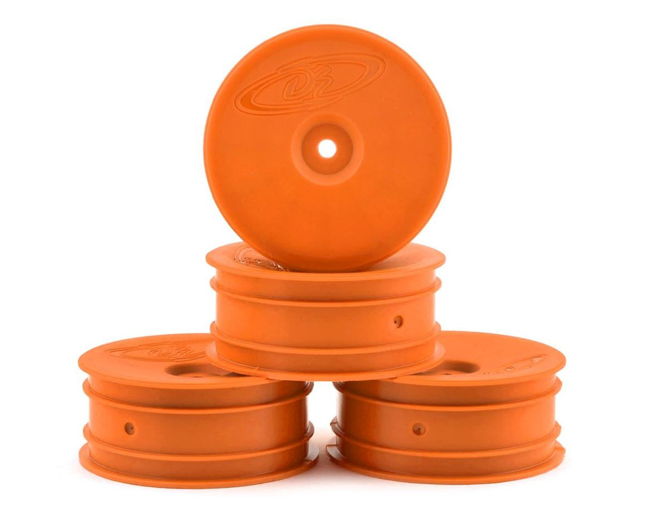 DE Racing DER-SB4-AFO SpeedLine 2.2 1/10 Buggy Front Wheels (B6/B6D/Kyosho RB6) (Orange) (4)