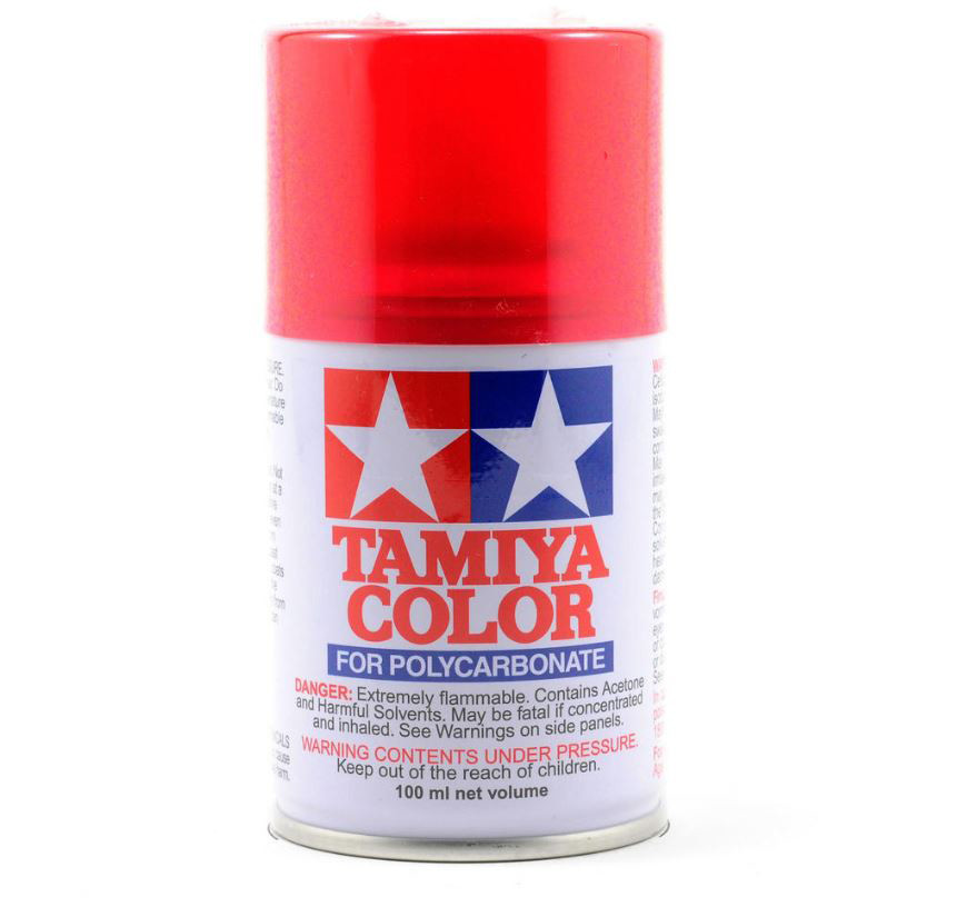 Tamiya PS37 Translucent Red Lexan Spray Paint (3oz) (TAM86037)