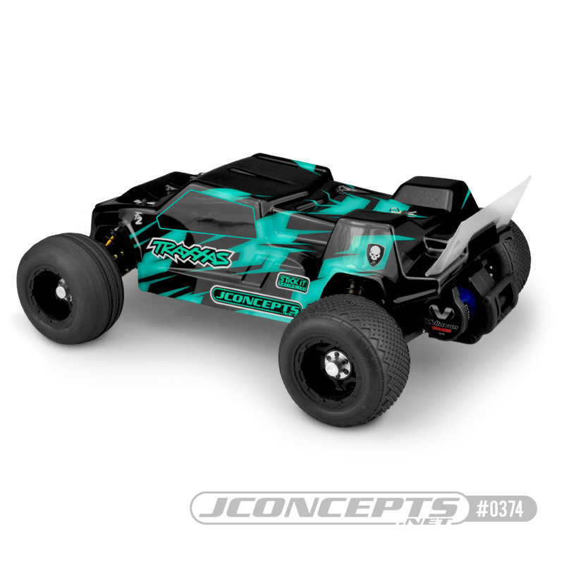JConcepts 0374 Traxxas Rustler VXL F2 Stadium Truck Body w/Spoiler
