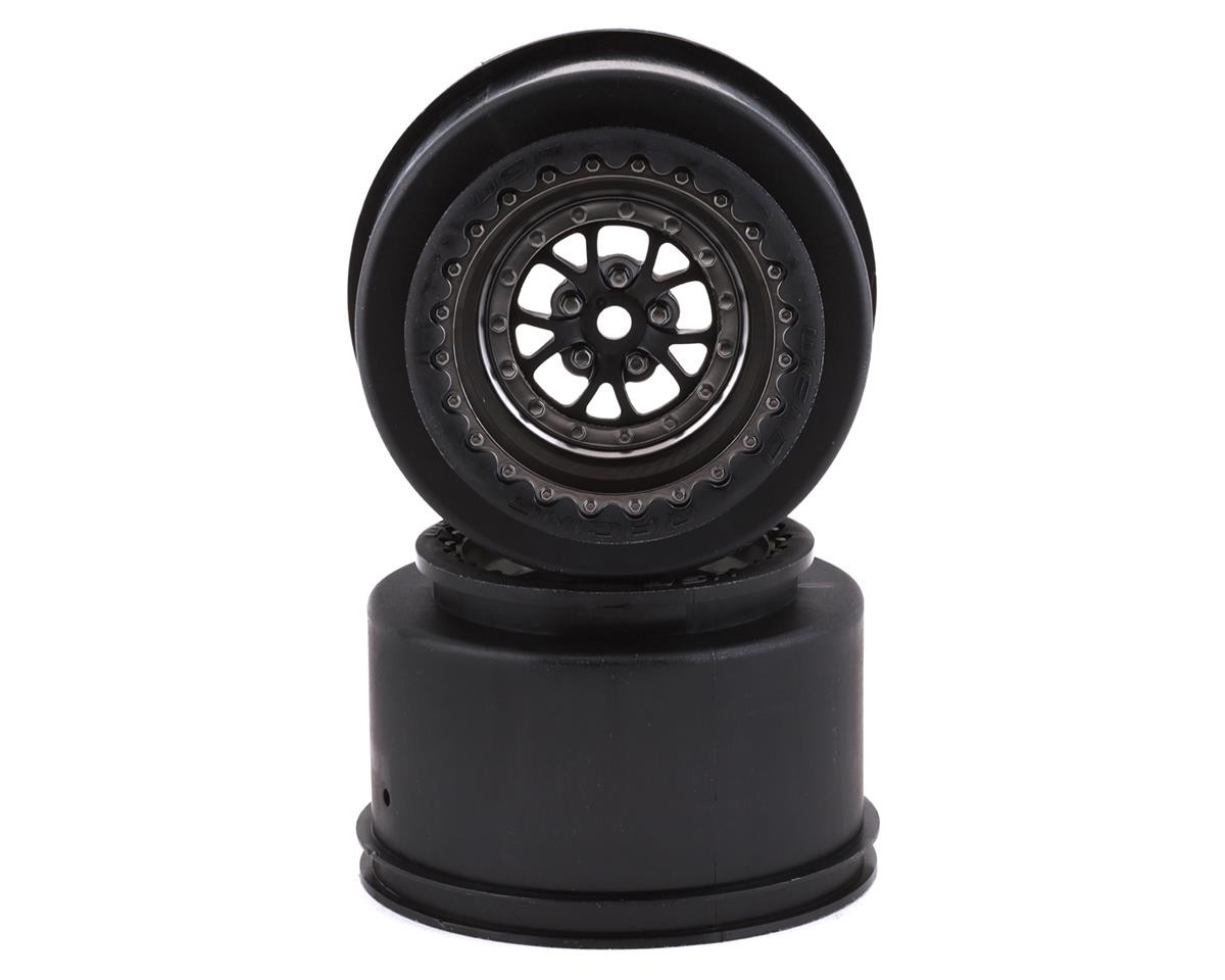 Ruote Posteriori Traxxas 2.2/3.0 Cromo Nero Ruote Traxxas 9473R Per Drag Slash - Cromate E Nere, Posteriori, Per Racing Ruote Traxxas 9473r Posteriori Drag Racing Cromo Nero - Foto 5