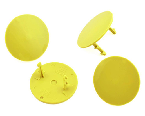 DE Racing Gambler Dirt Oval Mud Plugs (Yellow) (4) DER-GMP-Y