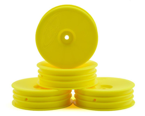 DE Racing Slim Speedline 2.2 1/10 Buggy Front Wheels (B6/B6D/Kyosho RB6) (Yellow) 4PK DER-SB4-SAY