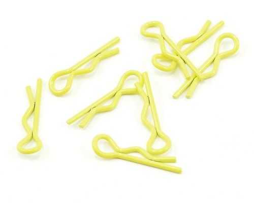 Core RC CR063 Small 1/10 Scale Body Clip (Fluorescent Yellow) (8)