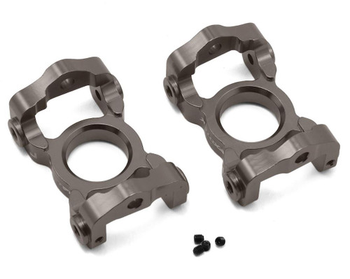 Exotek Racing 1852GUN Losi LST 3XL Aluminum Front C Hubs (Gun Metal) (2)