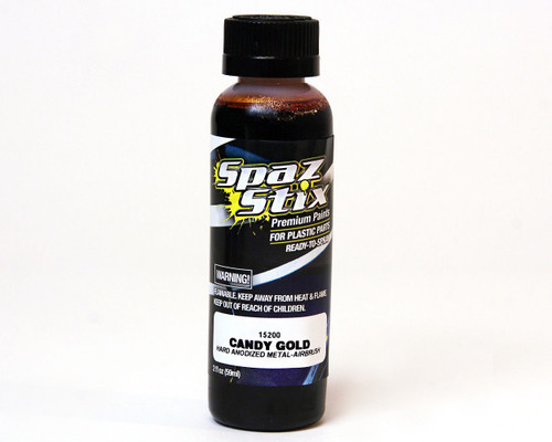 Spaz Stix Candy Orange Hard Anodized Candy Airbrush Paint 2oz