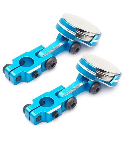 Yeah Racing 0531BU Aluminum CNC Magnetic Invisible Body Mount (Blue)