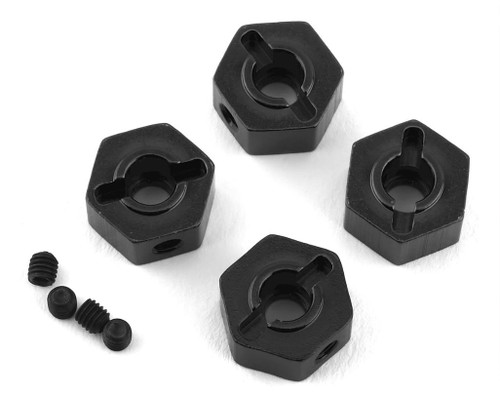 ST Racing STC42069BK Enduro Aluminum Hex Adapters (4) (Black)