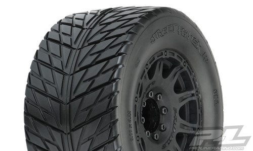 Pro-Line 10167-10 Street Fighter HP 3.8" Belted Tires Pre-Mounted w/Raid Wheels (2) (M2)