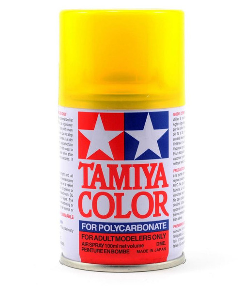 Tamiya 86042 PS-42 Translucent Yellow Lexan Spray Paint (3oz)