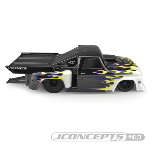 JConcepts 0373 1966 Chevy C10 Step-Side Street Eliminator Drag Racing Body (Clear)