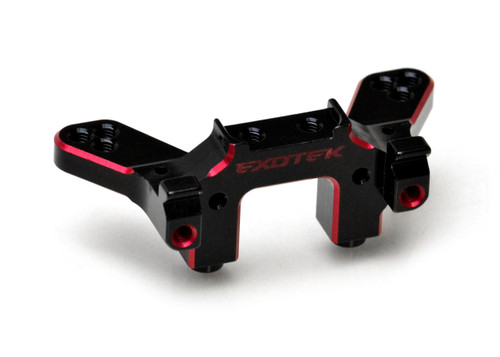 Exotek Racing 1931 RB7 Aluminum Rear Laydown Bulkhead (Black/Red)