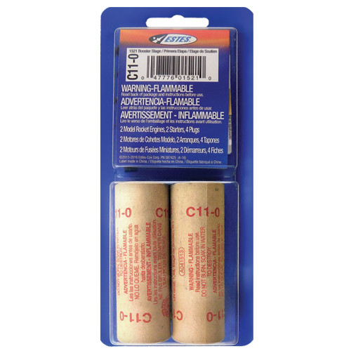 Estes C11-0 Model Rocket Engines (2pk)