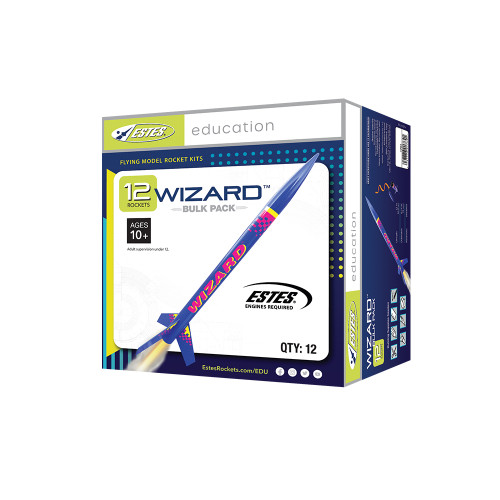 Estes Wizard Model Rocket Kit, Bulk Pack of 12, Skill Level 1