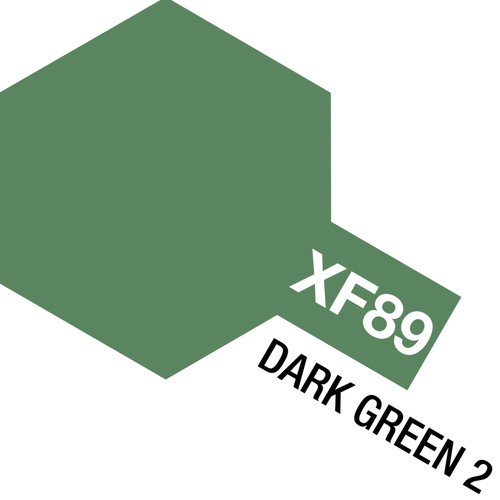Tamiya 81789 Acrylic Mini XF89 Dark Green Paint (10ml)