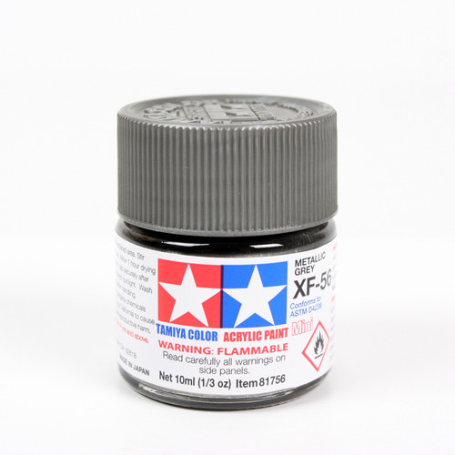 Tamiya 81756 Acrylic Mini XF56 Metallic Grey Paint (10ml)