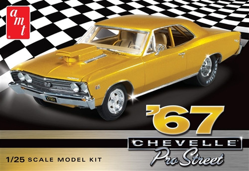 AMT 876 1/25 1967 Chevy Chevelle Pro Street Model Kit - Small