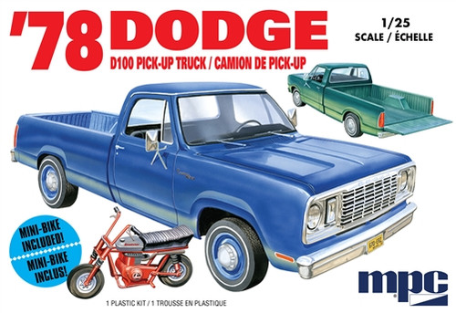 MPC 901M 1/25 1978 Dodge D100 Custom Pickup Model Kit