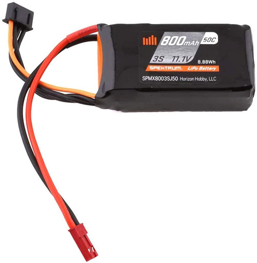 Spektrum 800mAh 3S 11.1V LiPo Battery 50C w/JST Connector