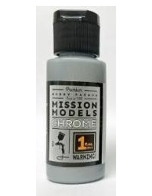 Mission Models MIOMMC-001 Acrylic Model Paint 1oz Bottle, Chrome