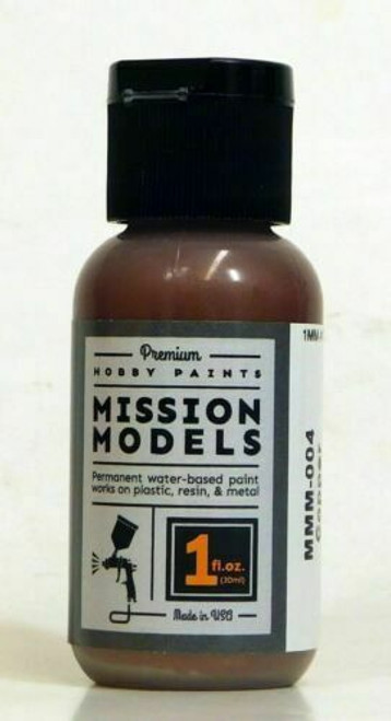 Mission Models MIOMMM-004 Acrylic Model Paint 1oz Bottle, Copper