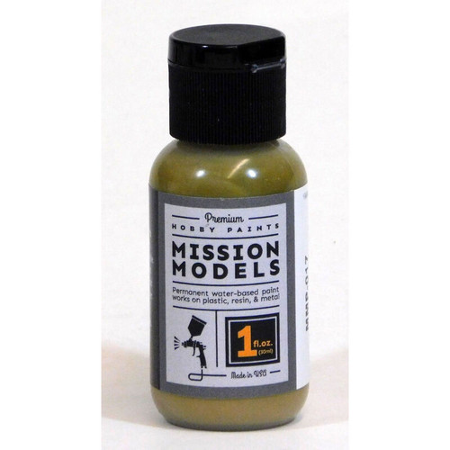 Mission Models MIOMMP-017 Acrylic Model Paint 1oz Bottle, Grunbraun