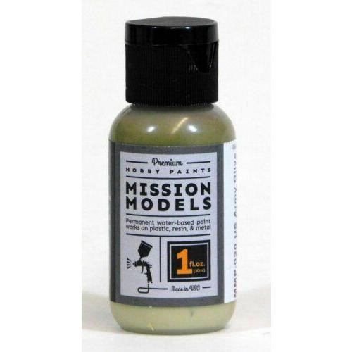 Mission Models MIOMMP-020 Acrylic Model Paint 1oz Bottle, Olive Drab Faded 1