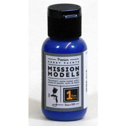 Mission Models Transparent Blue Acrylic Model Paint 1oz Bottle