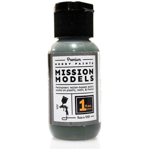 Mission Models MIOMMP-106 Acrylic Model Paint, 1 oz Bottle, Bronze Green British AFV