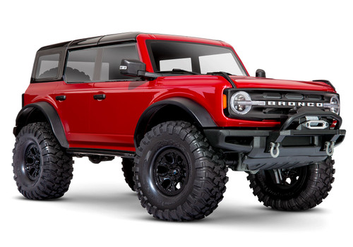 Traxxas TRX-4 1/10 Trail Crawler Truck w/2021 Ford Bronco Body (Red) w/TQi 2.4GHz Radio