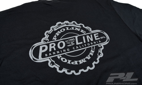 Pro-Line Manufactured Black T-Shirt, Medium