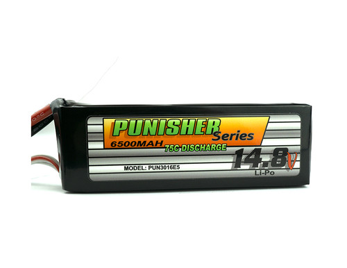 "Punisher Series" 6500/75C 4cell Soft Case Lipo (EC5)