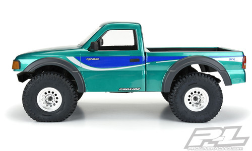 Proline 3537-00 1/10 1993 Ford Ranger Clear Body Set with Scale Molded Accessories for 12.3" (313mm) Wheelbase for Scale Crawlers