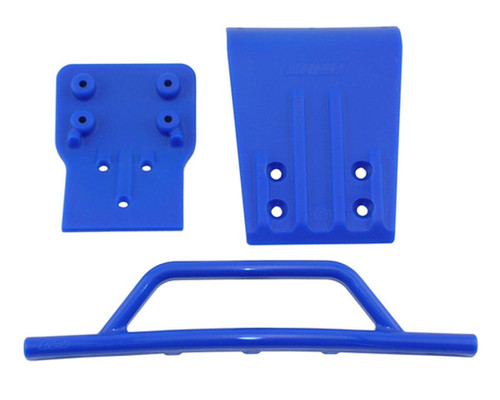 RPM 80025 Traxxas Slash 4x4 Front Bumper & Skid Plate (Blue)